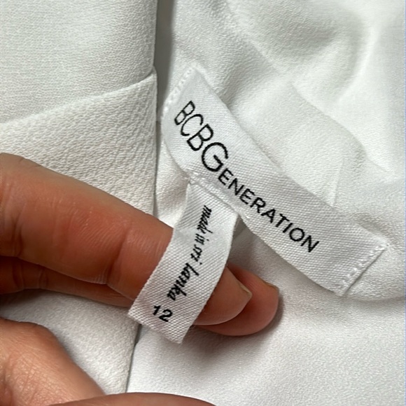 Bcbg Women’s White Structured Dress size 12 - Picture 4 of 10